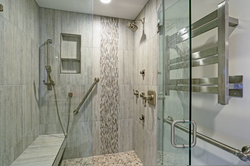 Modern Shower with Glass Doors